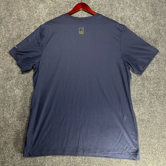 Nike Shirt Mens XL The Nike Tee Blue Short Sleeve Del Pozzo Cup 2024 Dri Fit NEW - Picture 6 of 8